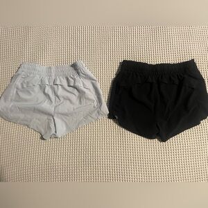 Athleta Girl running shorts, 2 pair Medium